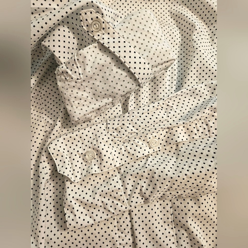 Apt. 9 White Polka Dot Button-down Top - Picture 4 of 11